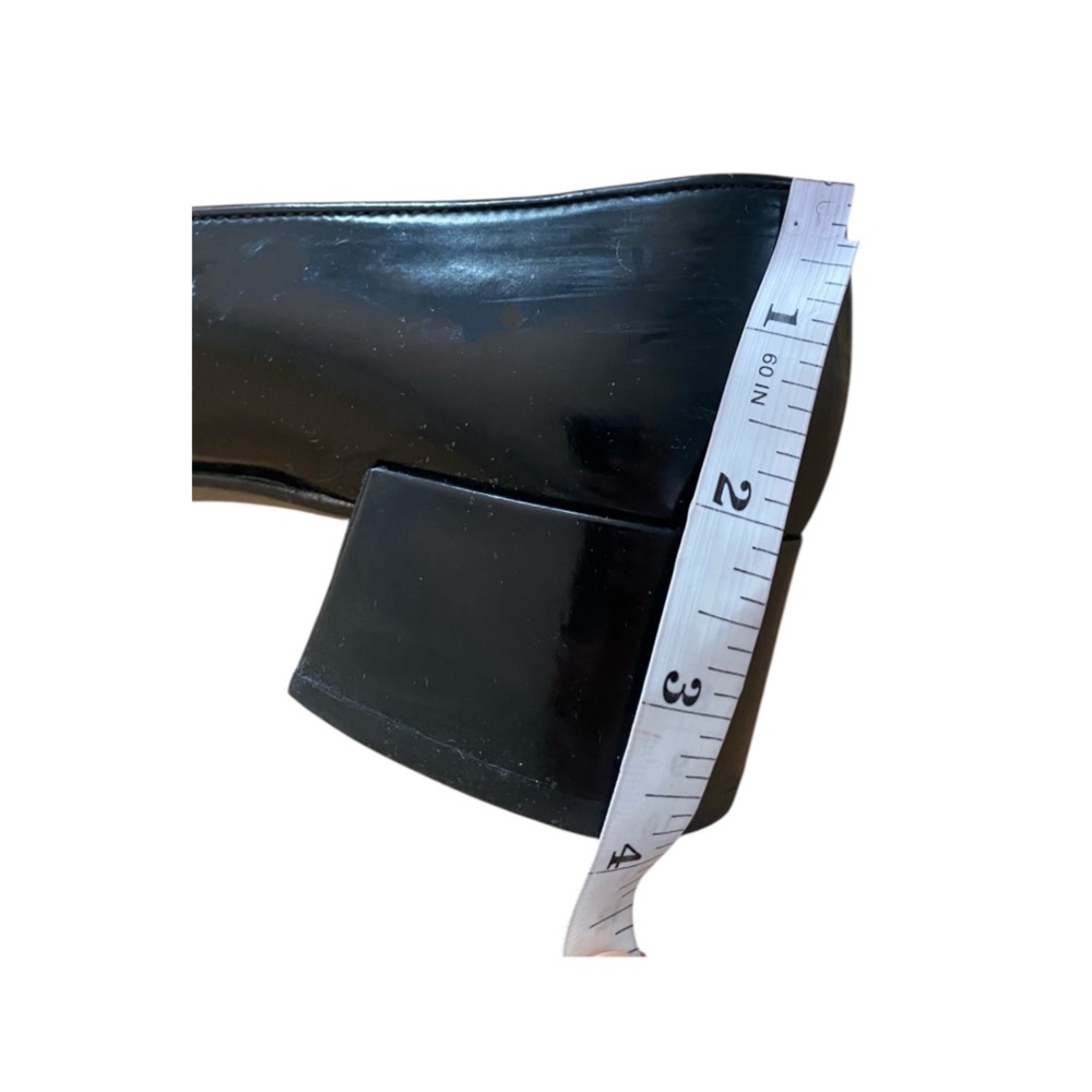 PRADA Vintage Classic Black Patent Leather Loafer Moccasin Shoes EU 39.5 US8.5 - Picture 8 of 11